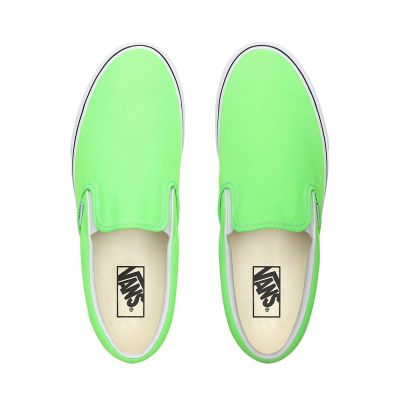 Vans Neon Classic Slip-On - Kadın Slip-On Ayakkabı (Yeşil)